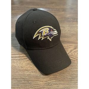 Youth Baltimore Ravens NFL Black Hat Cap, Size Fits All